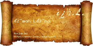 Ámon Léna névjegykártya