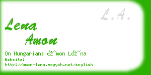 lena amon business card
